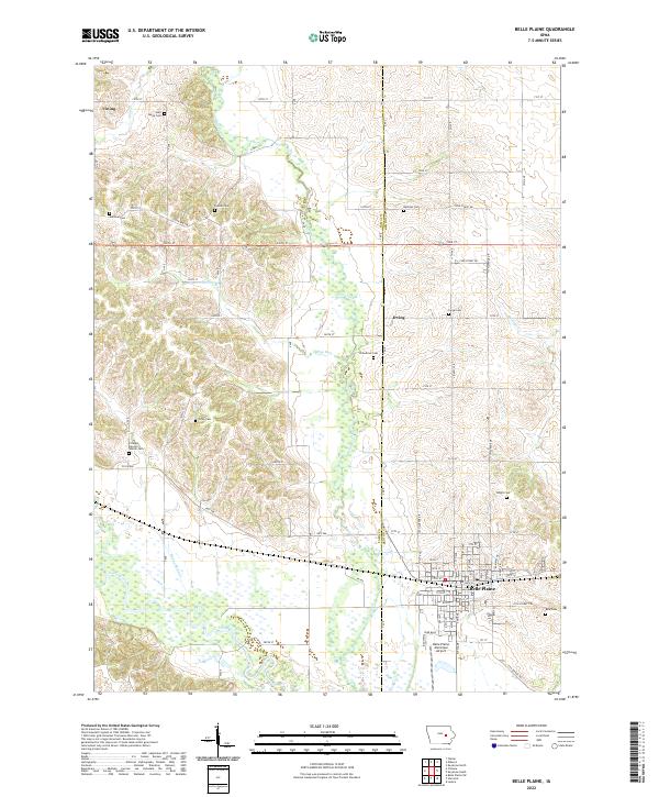 Belle Plaine topographic map thumbnail