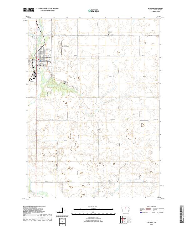 Belmond topographic map thumbnail