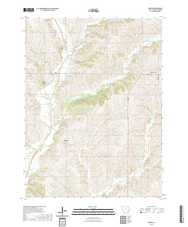 Benton topographic map thumbnail