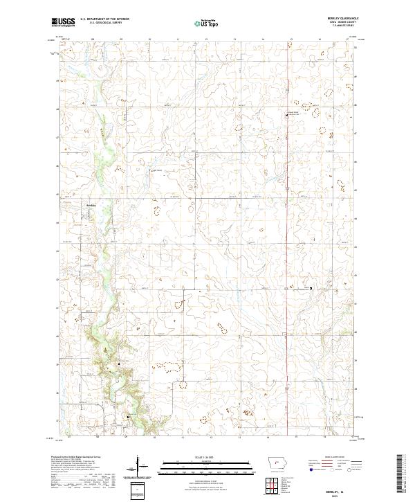 Berkley topographic map thumbnail