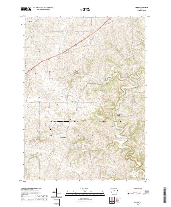 Bernard topographic map thumbnail