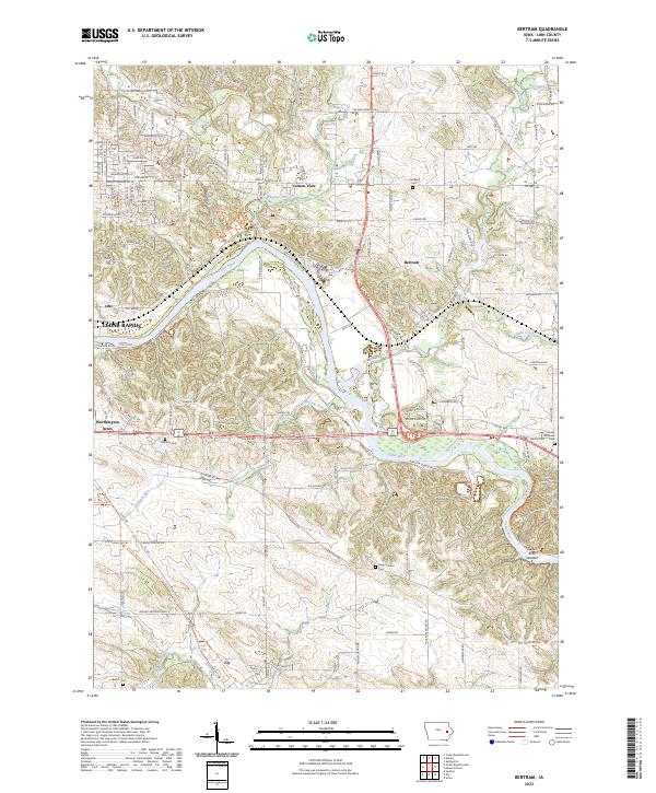 Bertram topographic map thumbnail