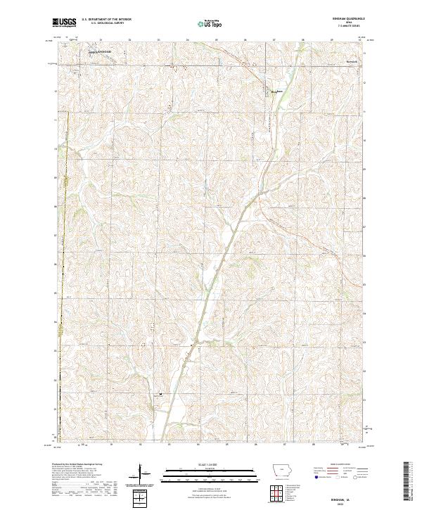 Bingham topographic map thumbnail