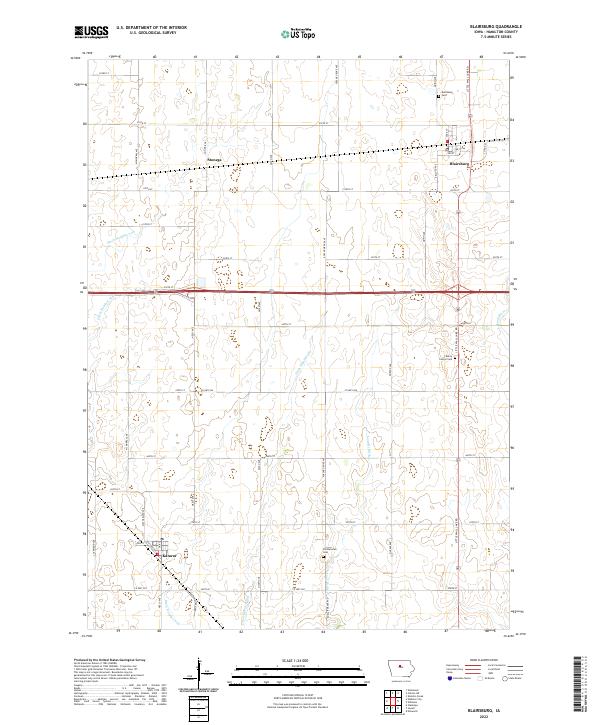 Blairsburg topographic map thumbnail