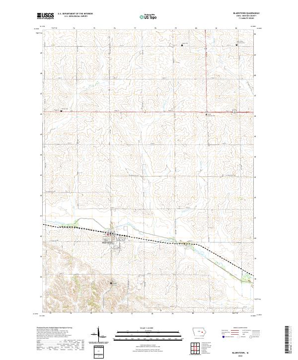 Blairstown topographic map thumbnail