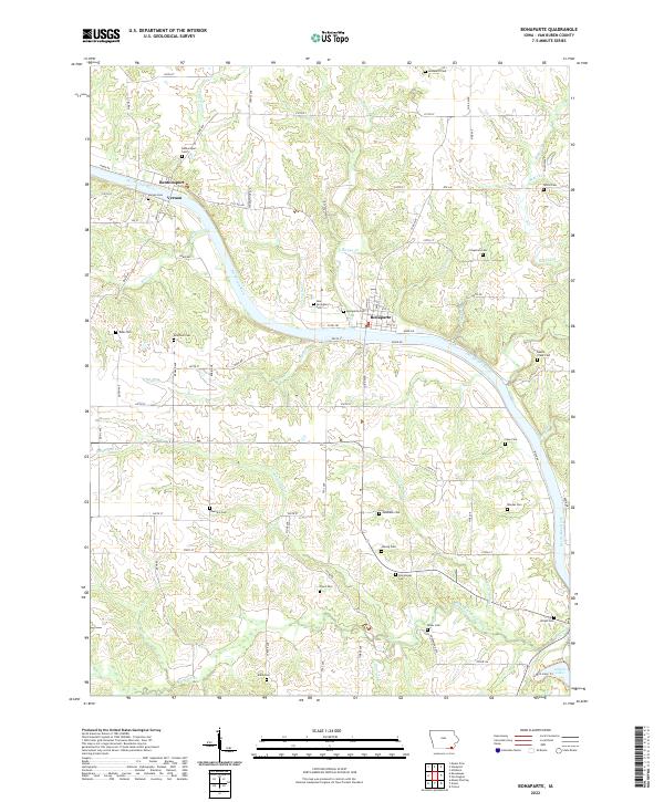 Bonaparte topographic map thumbnail
