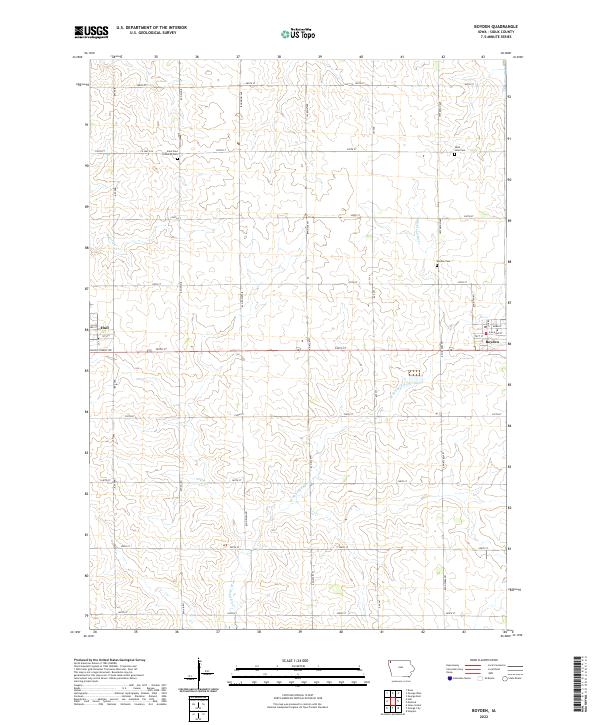Boyden topographic map thumbnail