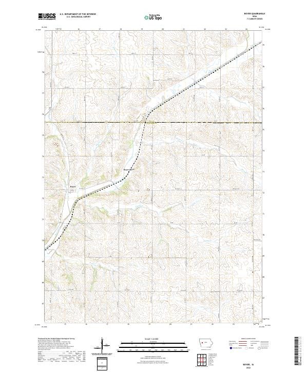 Boyer topographic map thumbnail