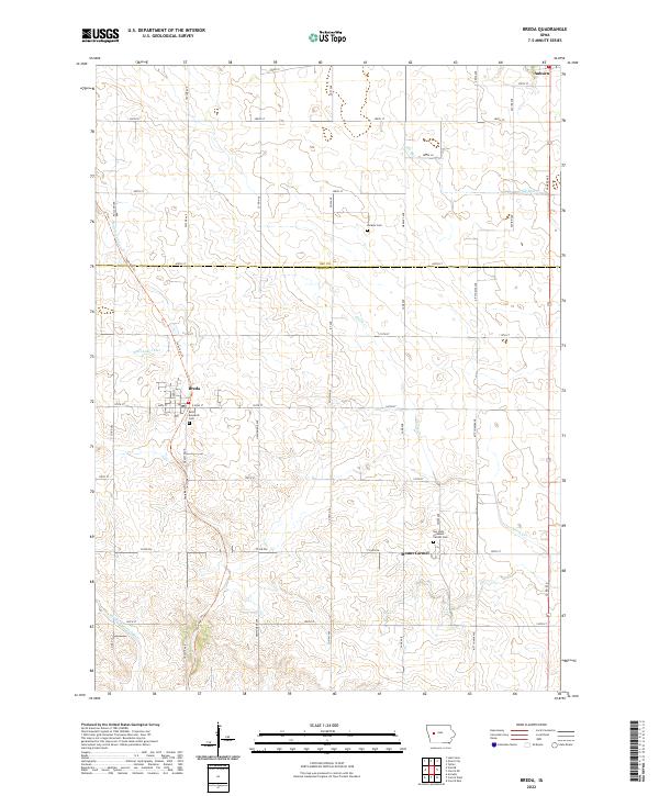 Breda topographic map thumbnail