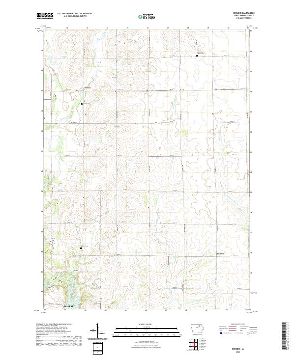 Bremer topographic map thumbnail