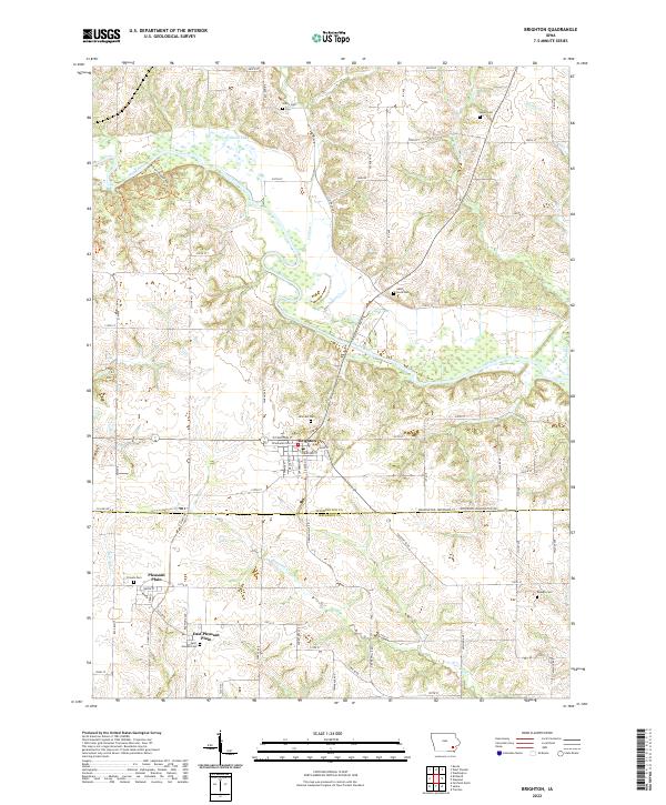 Brighton topographic map thumbnail