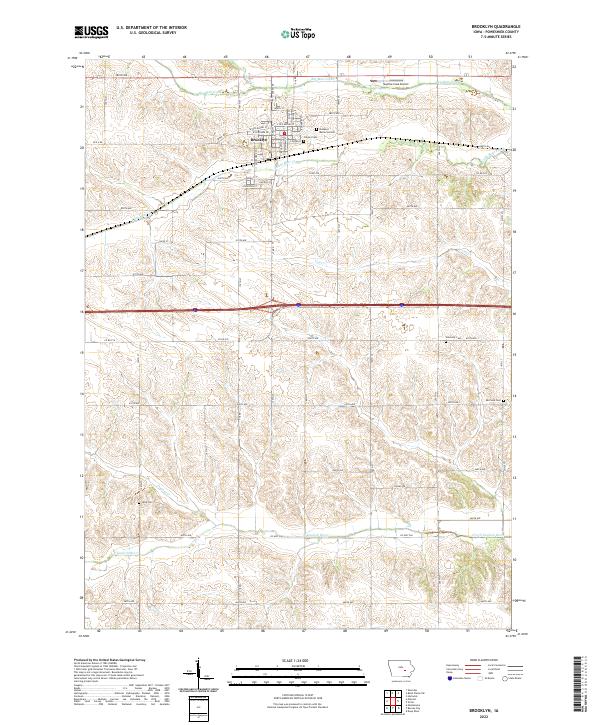 Brooklyn topographic map thumbnail