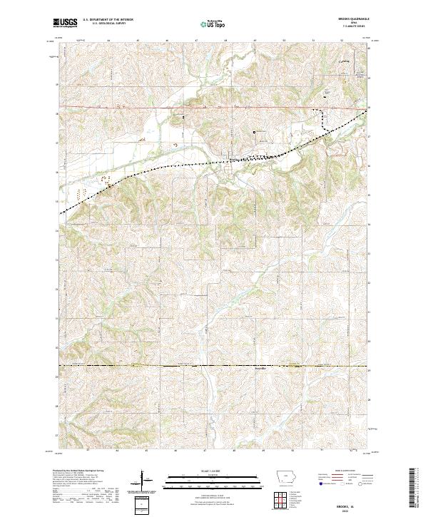 Brooks topographic map thumbnail