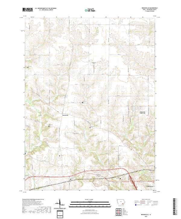Brookville topographic map thumbnail
