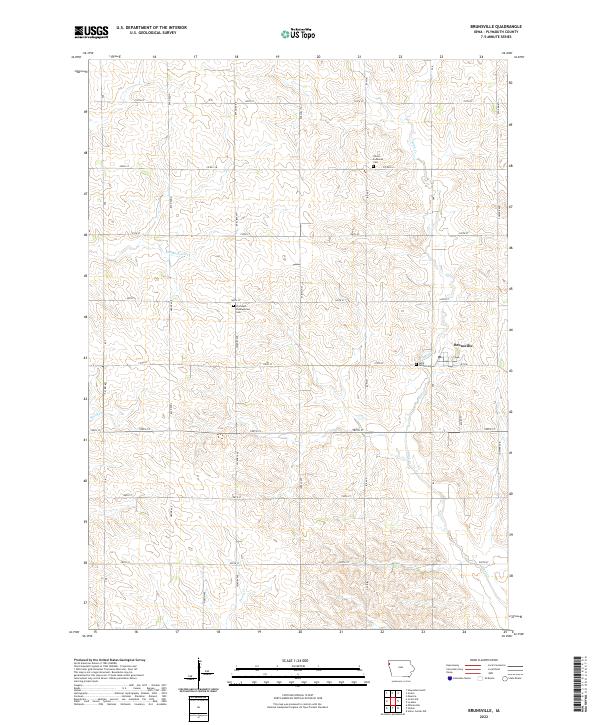 Brunsville topographic map thumbnail