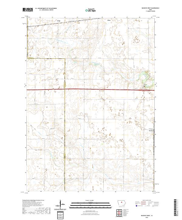 Buckeye West topographic map thumbnail