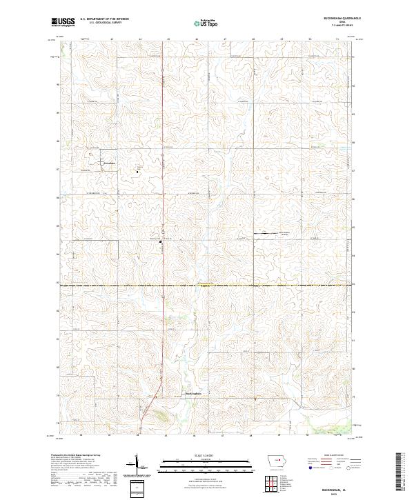 Buckingham topographic map thumbnail