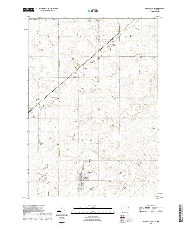Buffalo Center topographic map thumbnail