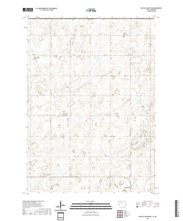 Buffalo Center NE topographic map thumbnail