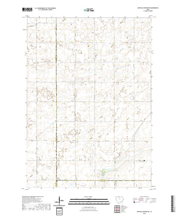 Buffalo Center SW topographic map thumbnail