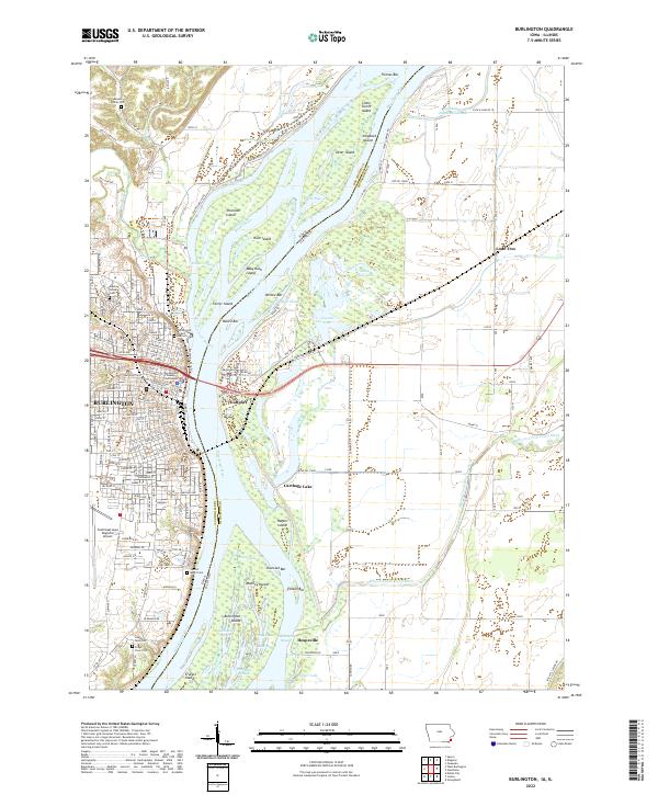 Burlington topographic map thumbnail