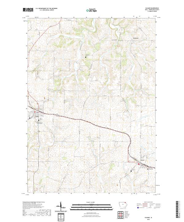Calmar topographic map thumbnail