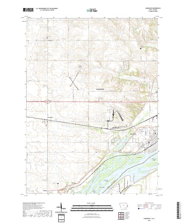 Camanche topographic map thumbnail