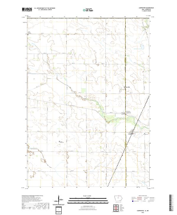 Carpenter topographic map thumbnail