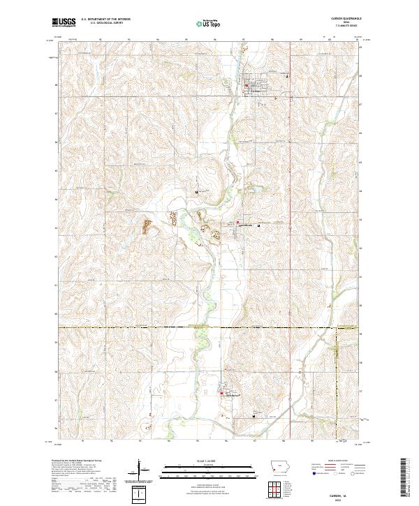 Carson topographic map thumbnail