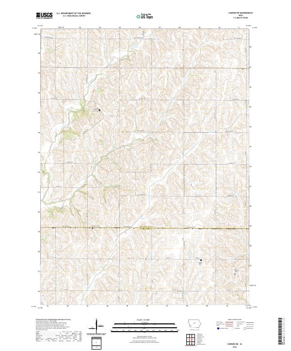 Carson NE topographic map thumbnail