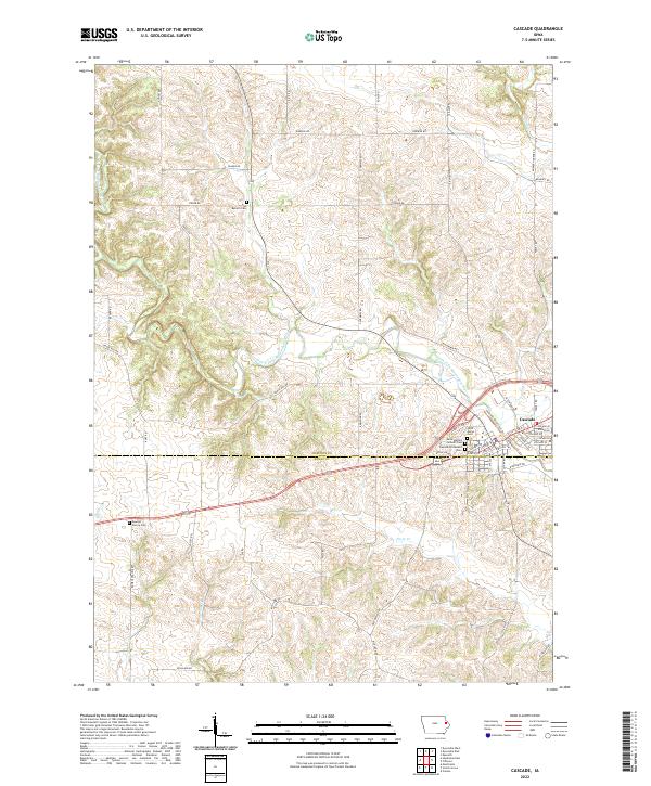 Cascade topographic map thumbnail