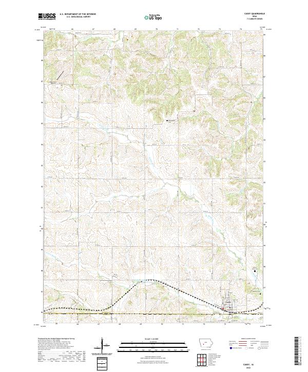 Casey topographic map thumbnail