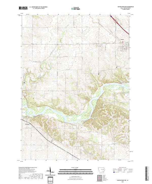 Center Point NW topographic map thumbnail