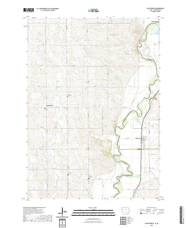 Chatsworth topographic map thumbnail