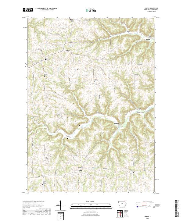 Church topographic map thumbnail