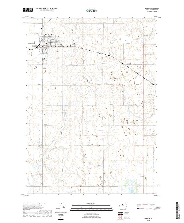 Clarion topographic map thumbnail