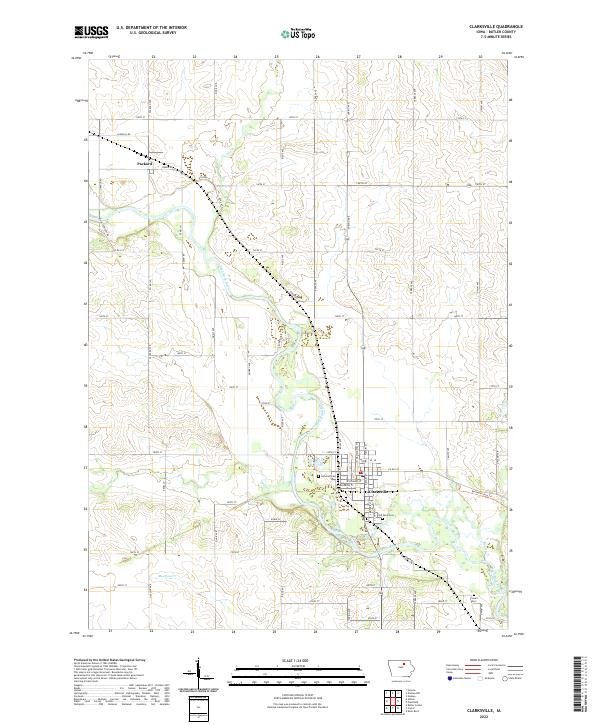 Clarksville topographic map thumbnail
