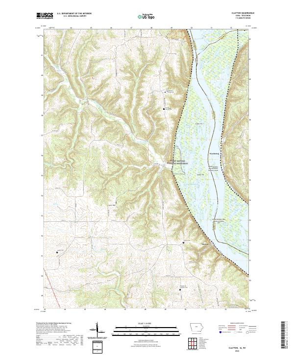 Clayton topographic map thumbnail