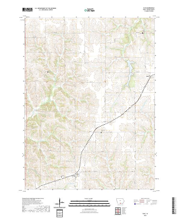 Clio topographic map thumbnail