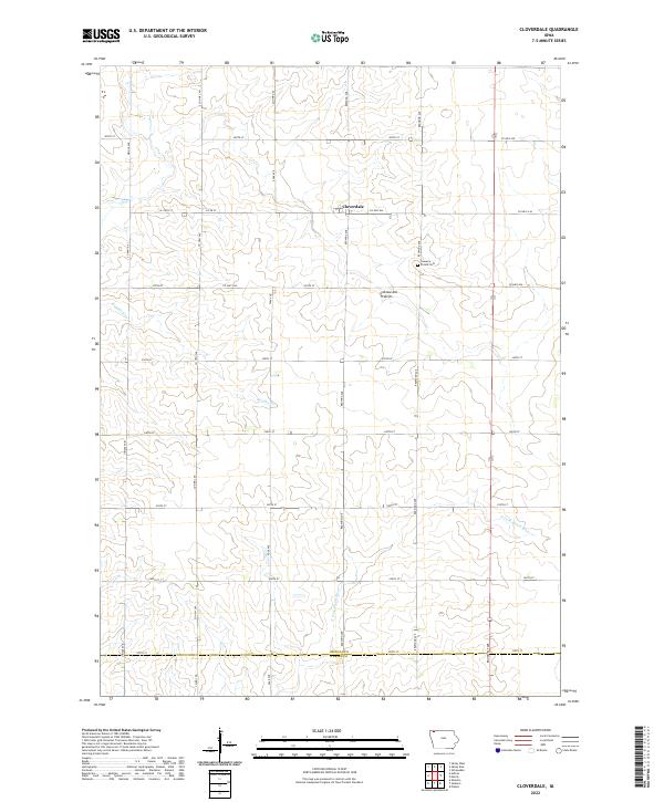 Cloverdale topographic map thumbnail