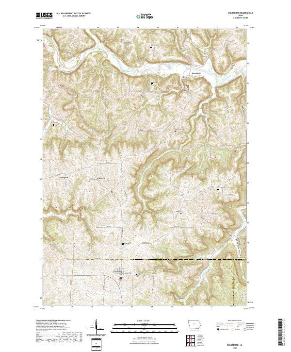 Colesburg topographic map thumbnail