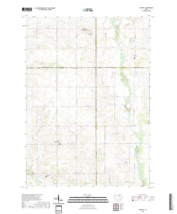 Colwell topographic map thumbnail