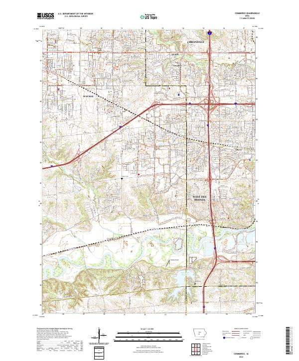 Commerce topographic map thumbnail