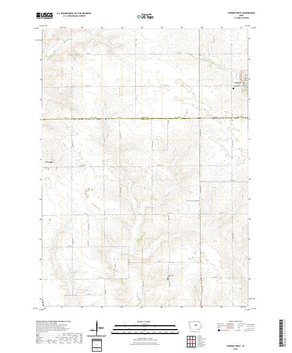 Conrad West topographic map thumbnail