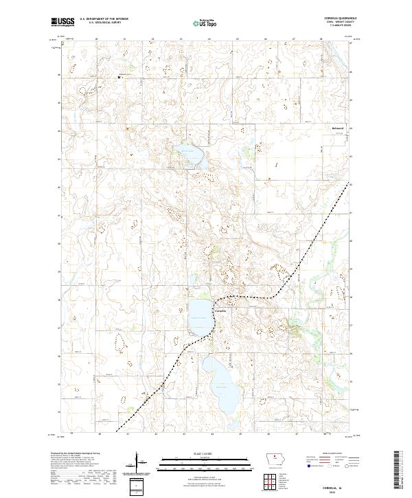 Cornelia topographic map thumbnail