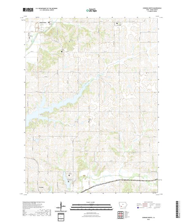 Corning North topographic map thumbnail