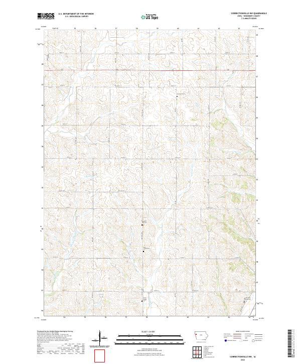 Correctionville NW topographic map thumbnail