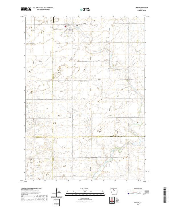 Corwith topographic map thumbnail