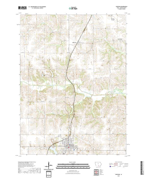 Corydon topographic map thumbnail