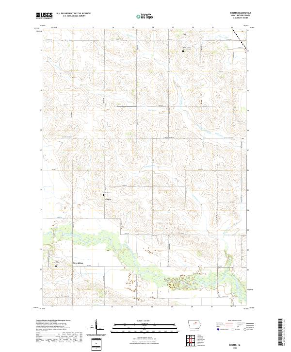 Coster topographic map thumbnail